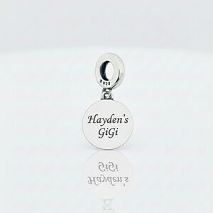 Personalized Name Dangle Bracelet Charm